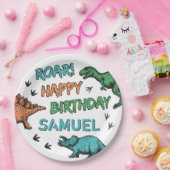 Assiettes En Carton Dinosaures Stomp Chomp Roar Anniversaire fête, n'i (Fête)