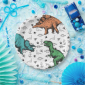 Assiettes En Carton Dinosaures Stomp Chomp Roar Anniversaire Motif de (Fête)