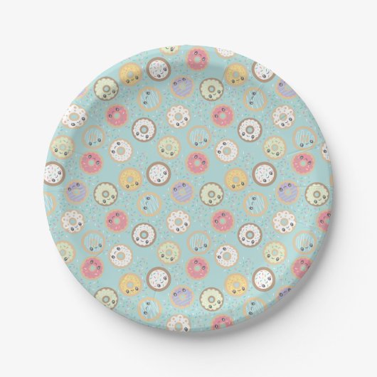Assiettes En Carton Dinuts doux (Devant)