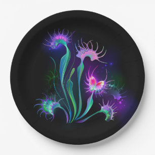 Assiettes En Carton Dionaea piège lumineux