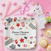 Assiettes En Carton Diplôme de cinéma (Fête)