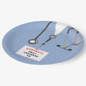 Assiettes En Carton Diplôme de l'école de soins infirmiers (Angle)