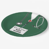 Assiettes En Carton Diplôme de l'école de soins infirmiers (Angle)