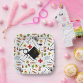 Assiettes En Carton Diplôme de l'école de soins infirmiers (Fête)