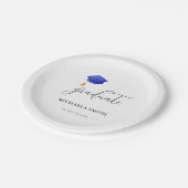 Assiettes En Carton Diplômé de l'école secondaire de script simple (Angle)