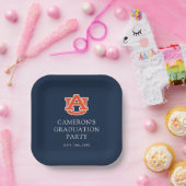 Assiettes En Carton Diplôme de l'Université d'Auburn - Auburn Tigers (Fête)
