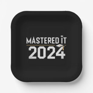 Assiettes En Carton Diplôme de master Maîtrisé en 2024 Diplôme de mast
