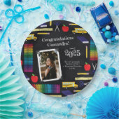 Assiettes En Carton Diplôme d'enseignement Chalkboard Portrait (Fête)