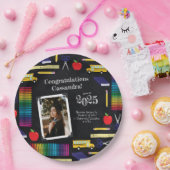 Assiettes En Carton Diplôme d'enseignement Chalkboard Portrait (Fête)