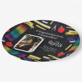 Assiettes En Carton Diplôme d'enseignement Chalkboard Portrait (Angle)