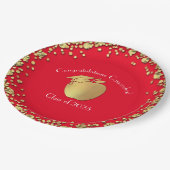 Assiettes En Carton Diplôme d'enseignement Red Gold (Angle)