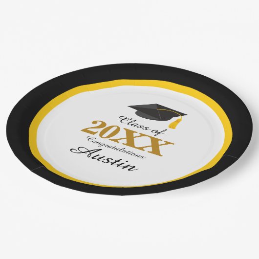 Assiettes En Carton Diplôme d'études collégiales ou secondaires (Angle)