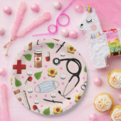 Assiettes En Carton Diplôme d'infirmière (Fête)