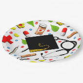 Assiettes En Carton Diplôme d'infirmière (Angle)