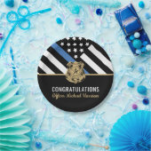 Assiettes En Carton Diplôme d'officier de police chargé de l'applicati (Fête)