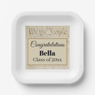 Assiettes En Carton Diplômé en droit Constitutionnel Assistant Juridiq