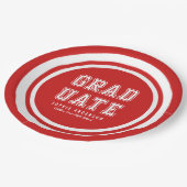 Assiettes En Carton Diplômé en variation de couleur de l'Arrière - pla (Angle)