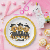 Assiettes En Carton Diplôme Goldendoodle Chiens (Fête)