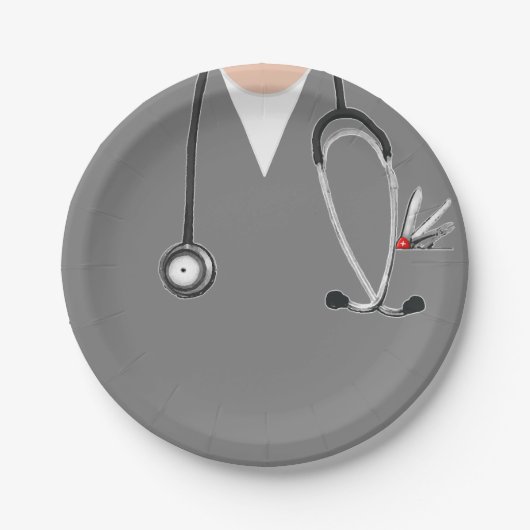 Assiettes En Carton Diplôme Médicale (Devant)