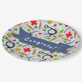 Assiettes En Carton Diplôme Médicale (Angle)