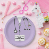 Assiettes En Carton Diplôme Médicale (Fête)