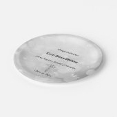 Assiettes En Carton Diplôme Médicale, Caduceus, Argent (Angle)