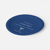 Assiettes En Carton Diplôme Médicale, Caduceus, Personnalisé (Angle)