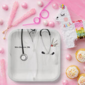 Assiettes En Carton Diplôme Médicale personnalisé (Fête)