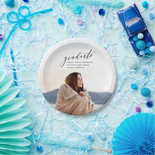 ASSIETTES EN CARTON DIPLÔME MINIMAL (Fête)