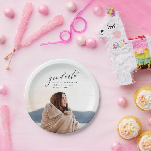 ASSIETTES EN CARTON DIPLÔME MINIMAL (Fête)