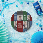 Assiettes En Carton Diplômé Moderne Personnalisé Photo Collage Plaque  (Fête)