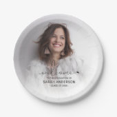 Assiettes En Carton Diplôme photo moderne (Devant)