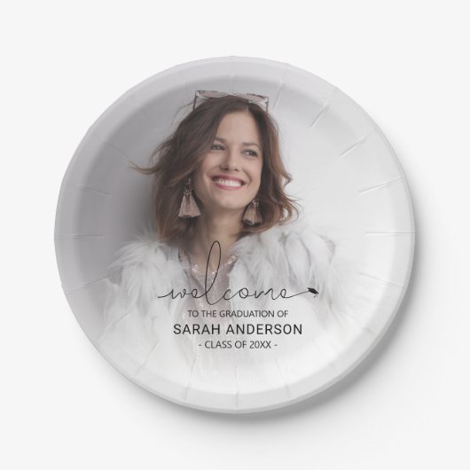 Assiettes En Carton Diplôme photo moderne (Devant)