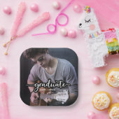 Assiettes En Carton Diplôme photo moderne (Fête)