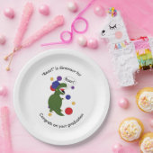 Assiettes En Carton Diplôme Tyrannosaurus Rex Personnaliser (Fête)