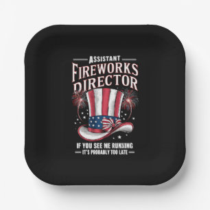Assiettes En Carton Directeur adjoint des feux d'artifice États-Unis 4