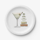Assiettes En Carton Dirty Martini Cocktail Recette Art (Devant)