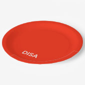 Assiettes En Carton Disa Red color (Angle)