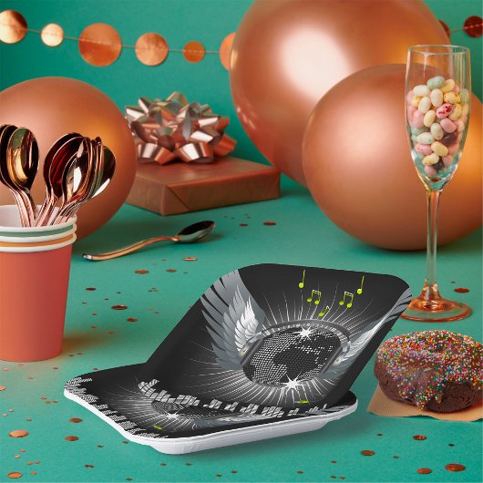 Assiettes En Carton Disco Ball With Wings