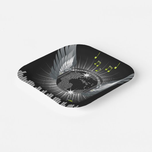 Assiettes En Carton Disco Ball With Wings (Angulaire)