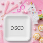 Assiettes En Carton DISCO Dancing (Fête)