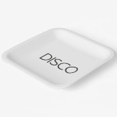 Assiettes En Carton DISCO Dancing (Angulaire)