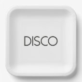 Assiettes En Carton DISCO Dancing (Recto)