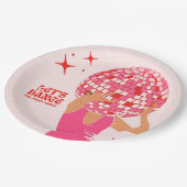 Assiettes En Carton Disco Dansons la nuit (Angle)