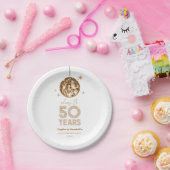 Assiettes En Carton Disco Soirée Mariage de 50 ans (Fête)