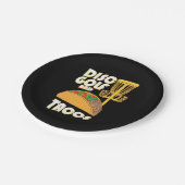 Assiettes En Carton Disque Golf Et Tacos (Angle)