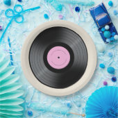 Assiettes En Carton Disque vinyle (Fête)