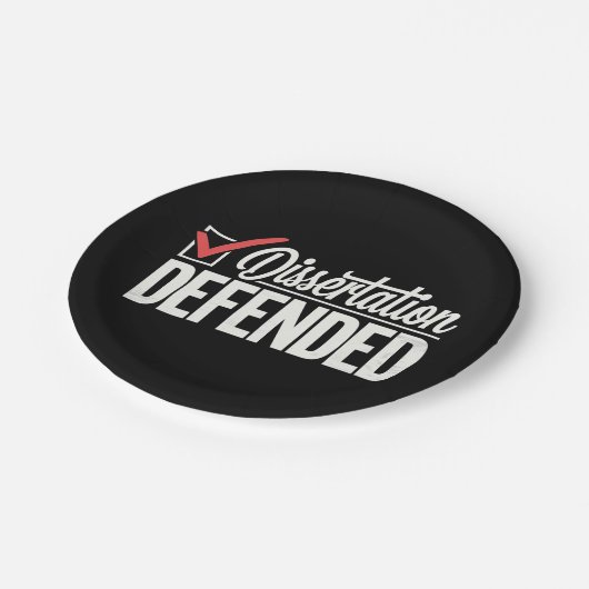 Assiettes En Carton Dissertation Défendu Doctorat Diplômé (Angle)