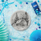 Assiettes En Carton Distant Barre Sketch I (Fête)