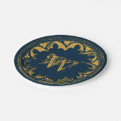 Assiettes En Carton Distressed monogram (Angle)